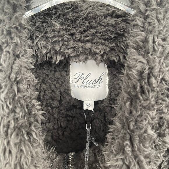 REVOLVE PLUSH APPAREL Leopard Fleece Zip Up Jacket - Picture 3 of 7